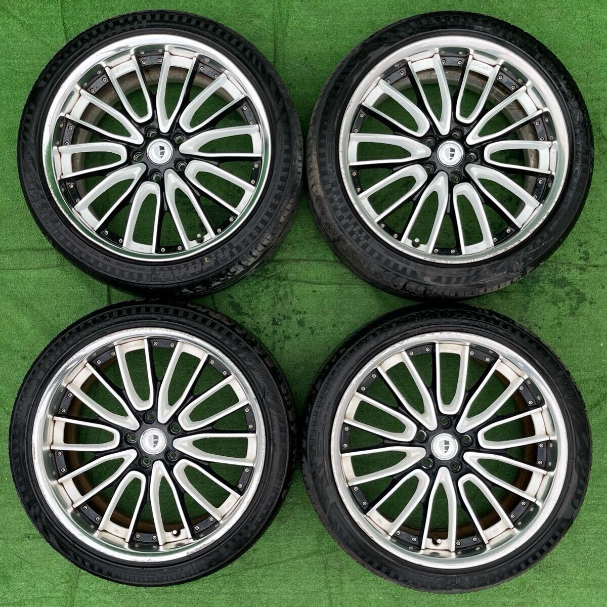 深リム WORK シュバート 20インチ 8.5J 9.5J +35 PCD114.3 5穴 クラウン マークX スカイライン フーガ アルファード エスティマ拍卖