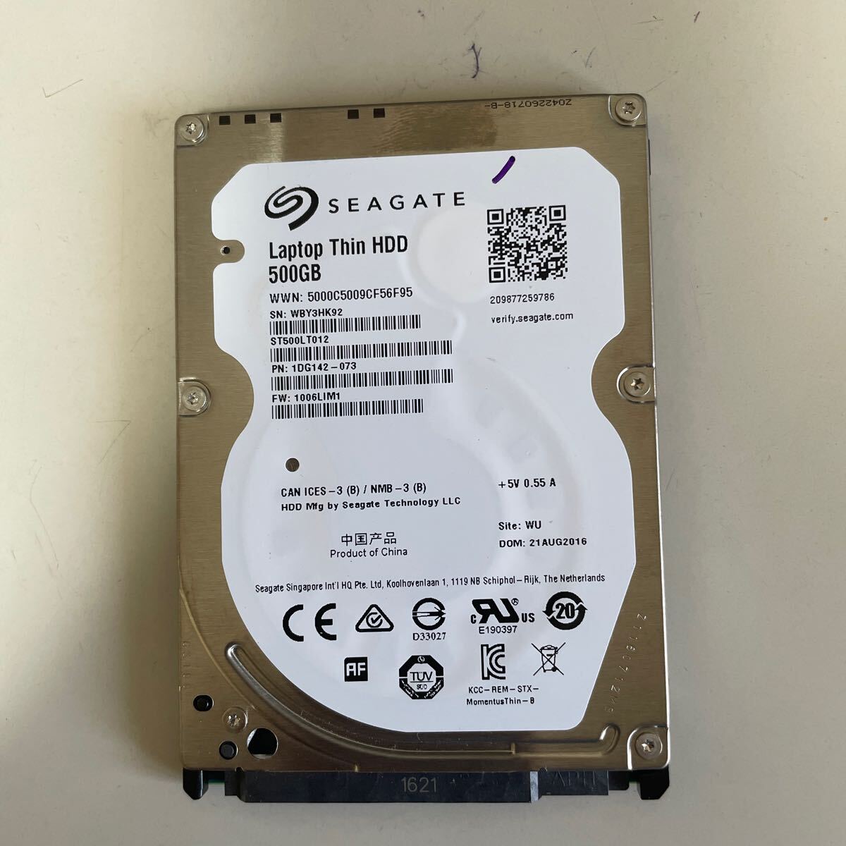 HDD Seagate Barracuda 500GB HDD 動作確認済みです。拍卖