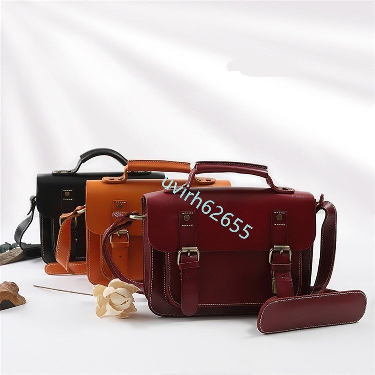 新品メンズバッグ ショルダーバッグ 斜め掛けバッグ 本革 ヌメ革 レザー メッセンジャーバッグ iPad対応 アウトドア 自転車 通勤 通学 3色拍卖