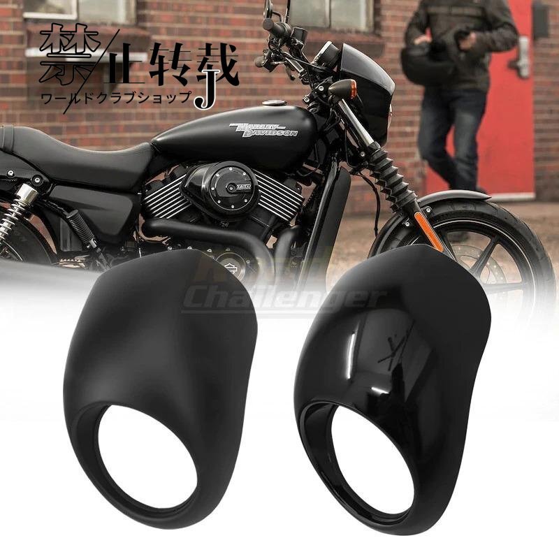 ハーレー 汎用 ビキニカウル ブラック フロントバイザー フェアリング フロントスクリーン シールド 風防 スポーツスター XL883 XL1200拍卖