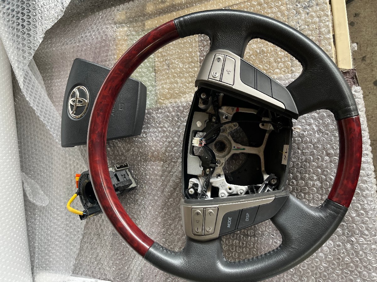 平成20年 トヨタ ヴェルファイア ANH20W 前期 ステアリング ハンドル エアバック無し 9606拍卖