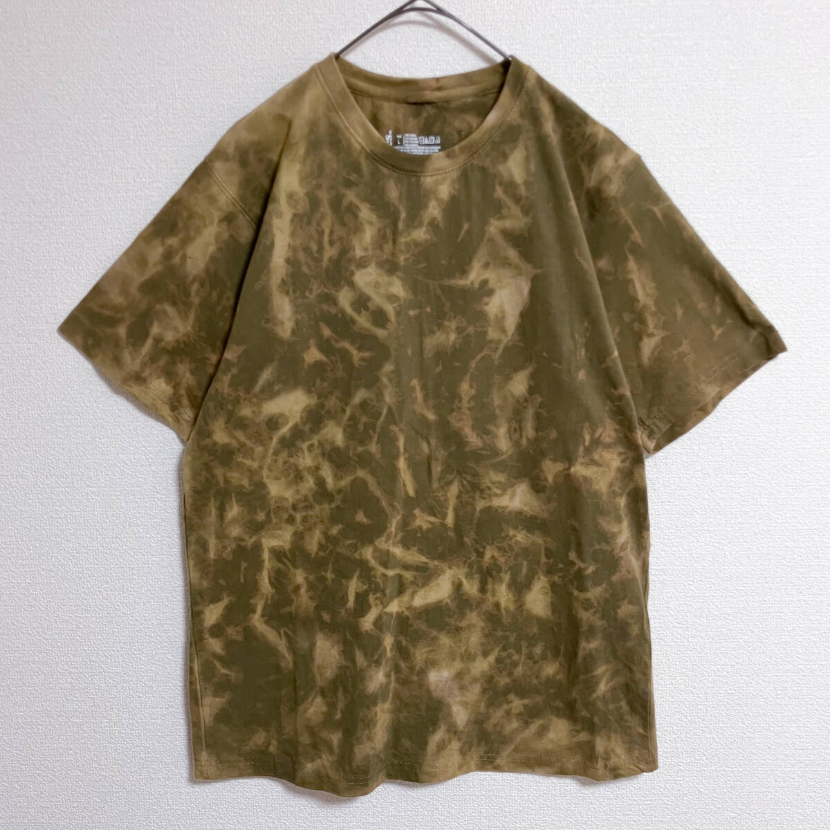 Hanes タイダイ 半袖Tシャツ Lサイズ オリーブグリーン カーキ US古着拍卖