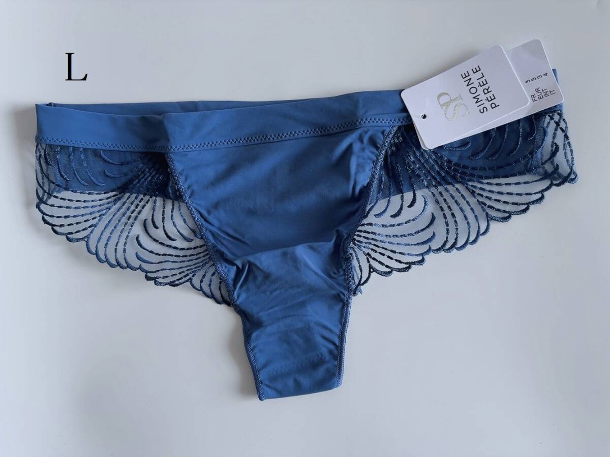 L★Simone Perele シモーヌ ペレール Nuance 海外高級下着 タンガ ブルー拍卖