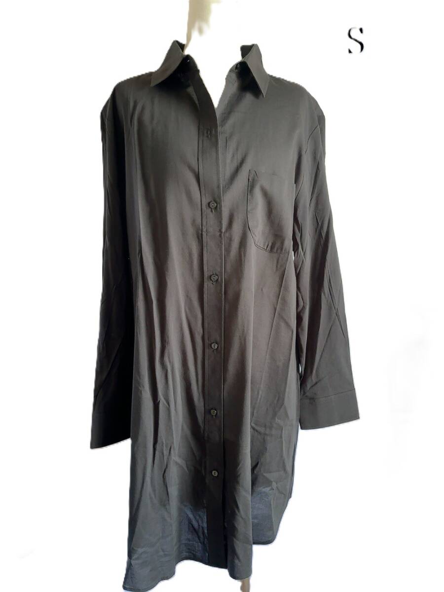 S~M☆Simone Perele シモーヌ ペレール ルームウェアー ビーチシャツ オーバーシャツ黒拍卖