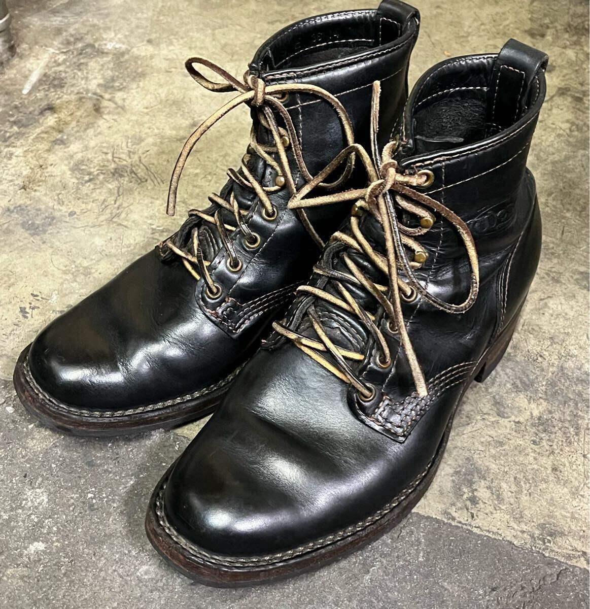 Wesco ブーツ 9E ギャランティカード付き ナロー パッカーカスタム フライトマスター レースアップ ジョブマスター ワークブーツ ホワイツ拍卖