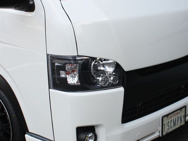 □ ティスファクトリー ハイエース 200系 ハロゲン車用 4型純正タイプ LEDヘッドライト マットブラックインナー S-GL DX グランドキャビン拍卖