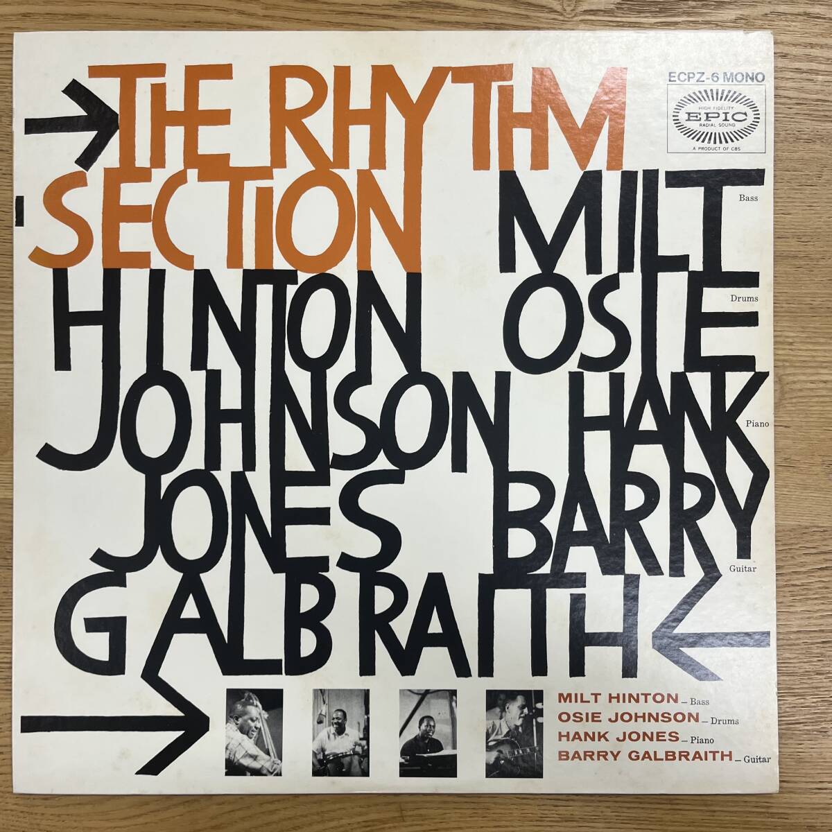 国内盤 ハンク・ジョーンズ/リズム・セクション/EPIC ECPZ6 LP NB0627-12拍卖