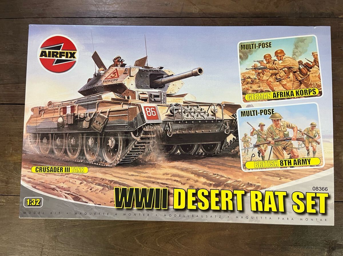 1:32WWII DESERT RAT SET AIR fix 戦車プラモデル当時物絶版拍卖