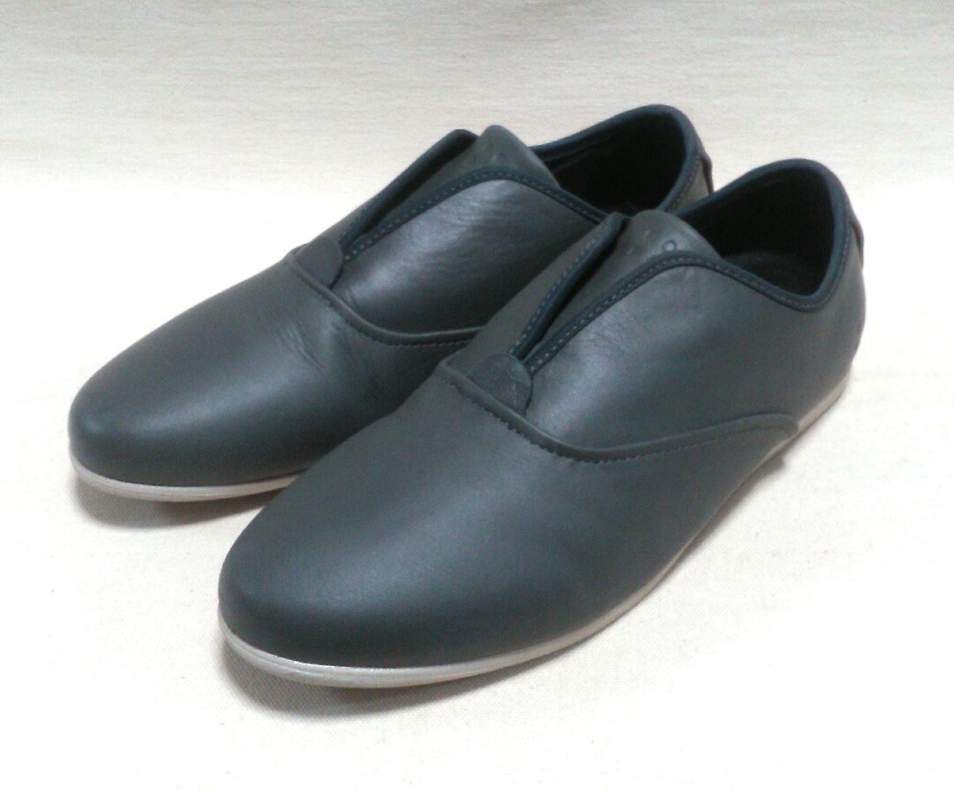 Gravis Dylan Slip-On グラビス ディラン スリッポン レザー us8.5 26.5cm GUNMETAL ガンメタル グレー拍卖