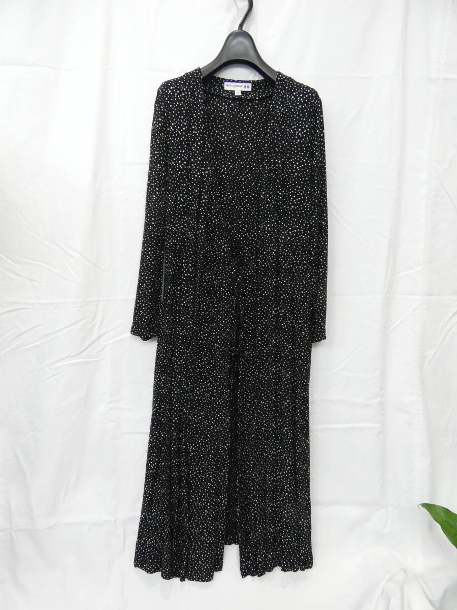 ▼UNIQLO/イネス・ド・ラ・フレサンジュ▼レーヨンプリントカシュクールワンピース/S/黒・星柄拍卖