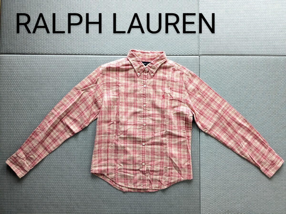 RALPHLAUREN ボタンダウンシャツ ラルフローレン チェック柄 160拍卖