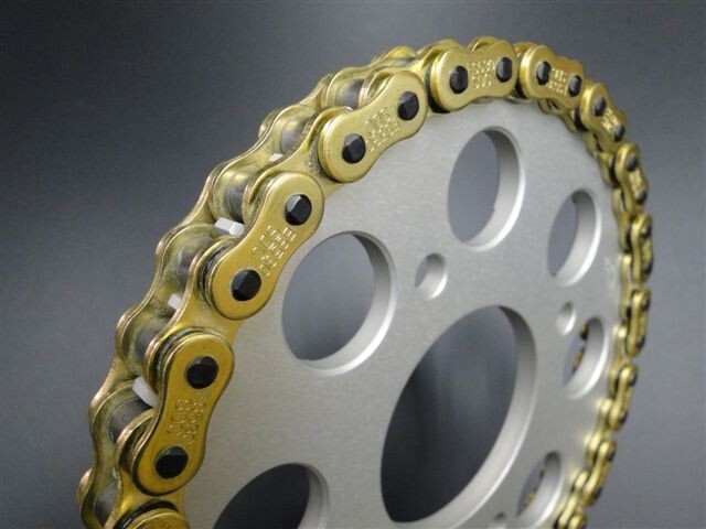 9621■KH400/SS400 ゴールド・オーリングチェーン(530-110L)拍卖