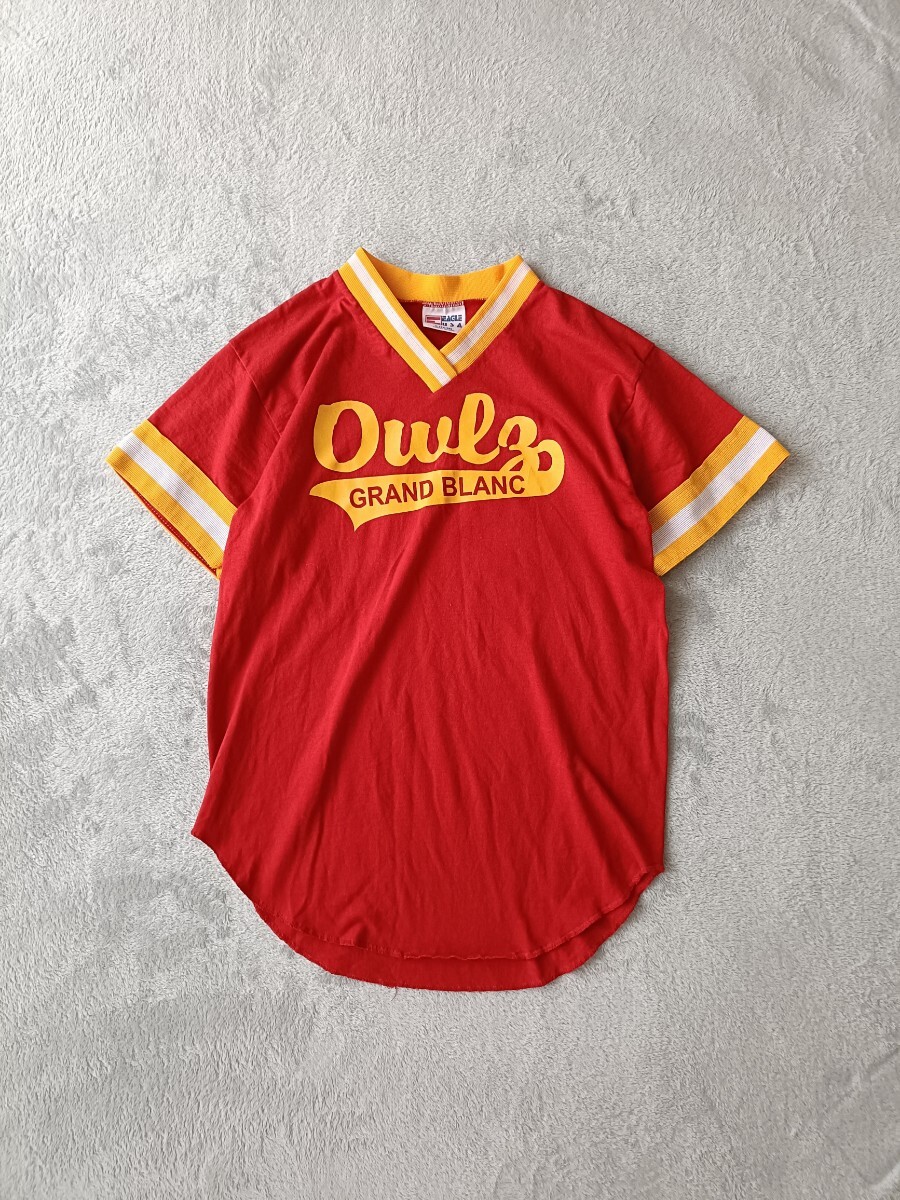 ヴィンテージ古着 ゲームシャツ Tシャツ キッズ レディース ピチT アメリカ製 y2k チア Sサイズ 小さいサイズ 平成コーデ拍卖