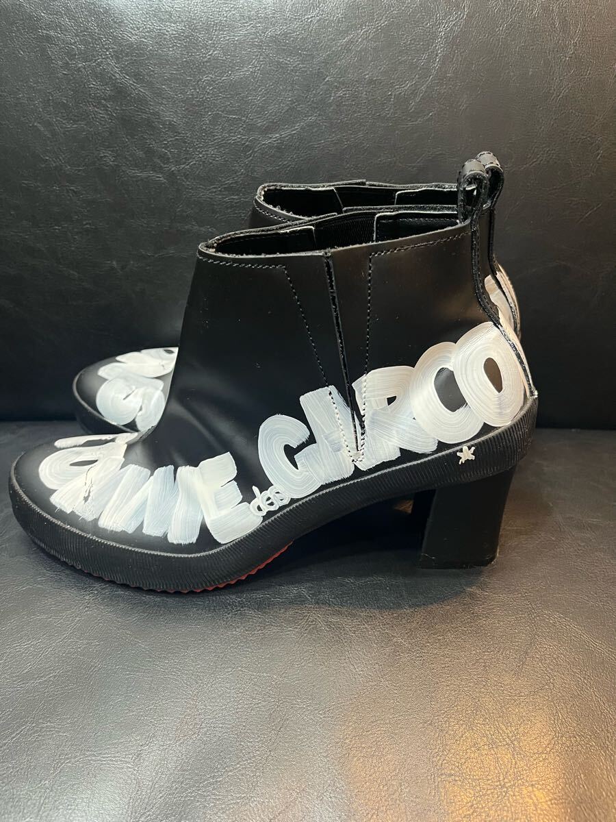 コムデギャルソン ヒール 25cm COMME des GARCONS ショートブーツ ブラック拍卖