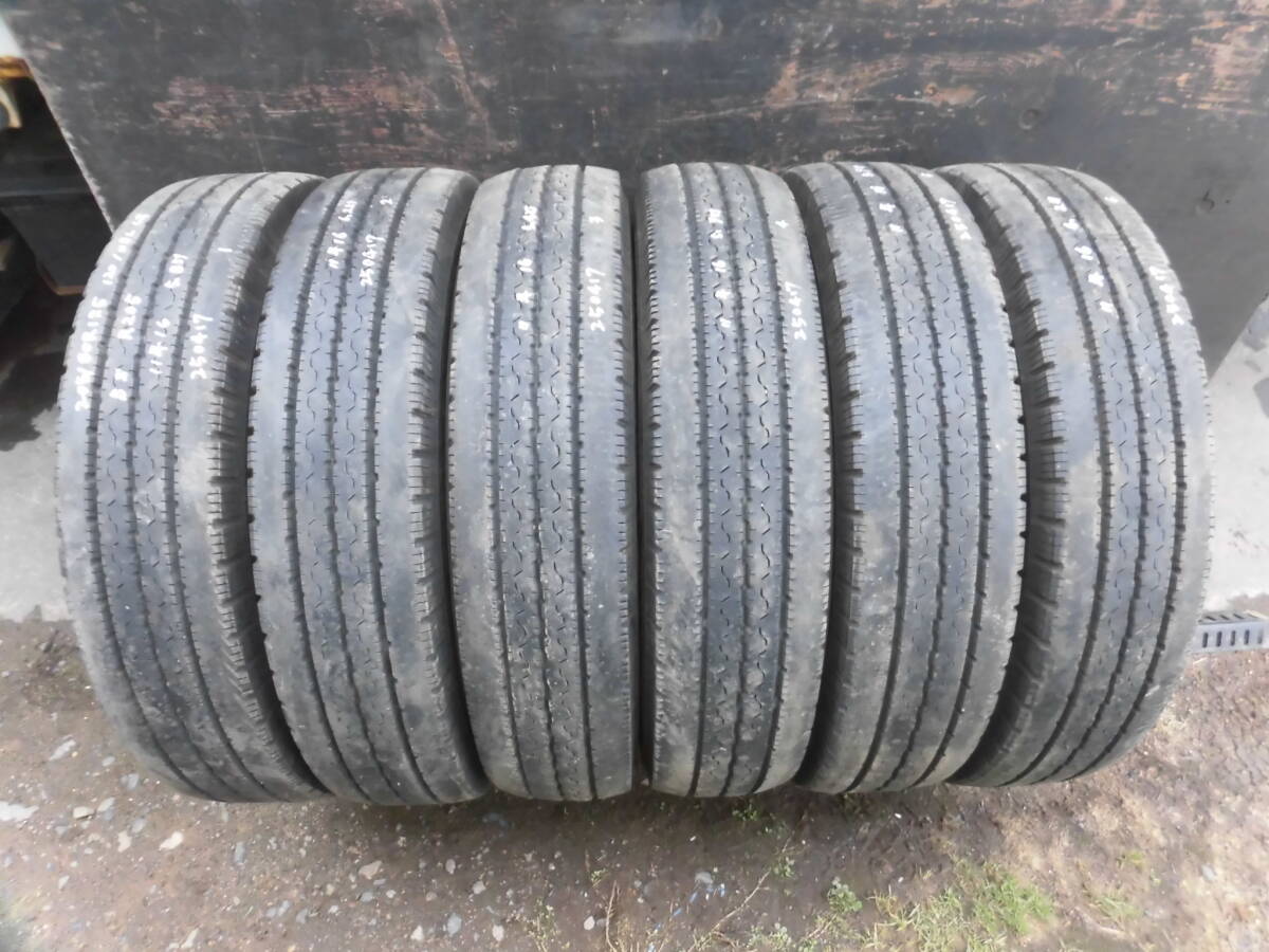 205/80R17.5 120/118L LT●ブリヂストン 夏タイヤ6本●250417拍卖