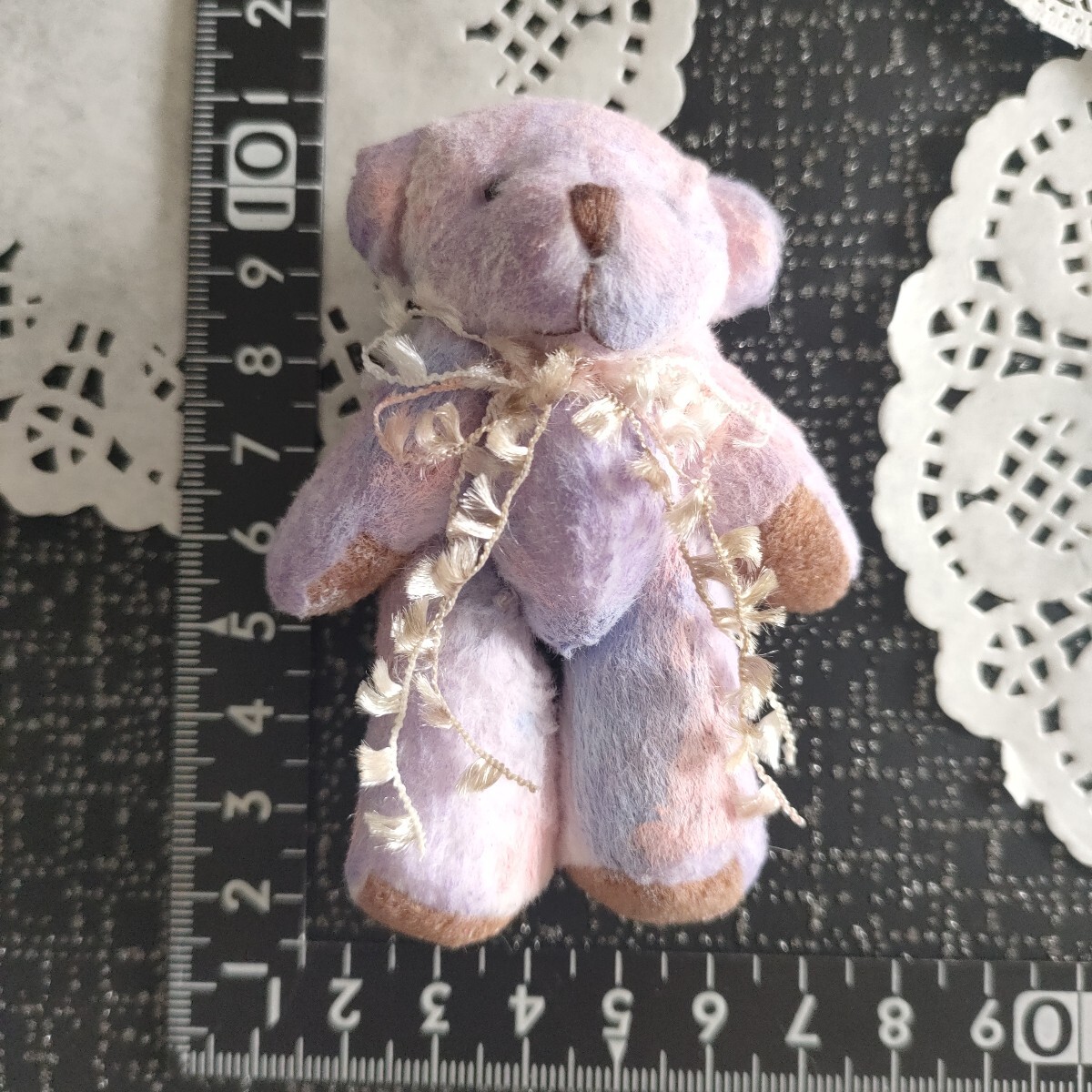 tia*゜ドール用 ぬいぐるみ ピンク パープル リボン ジェニー momoko ピュアニーモ リカちゃん タミーちゃん TBleague 1/6ドール拍卖