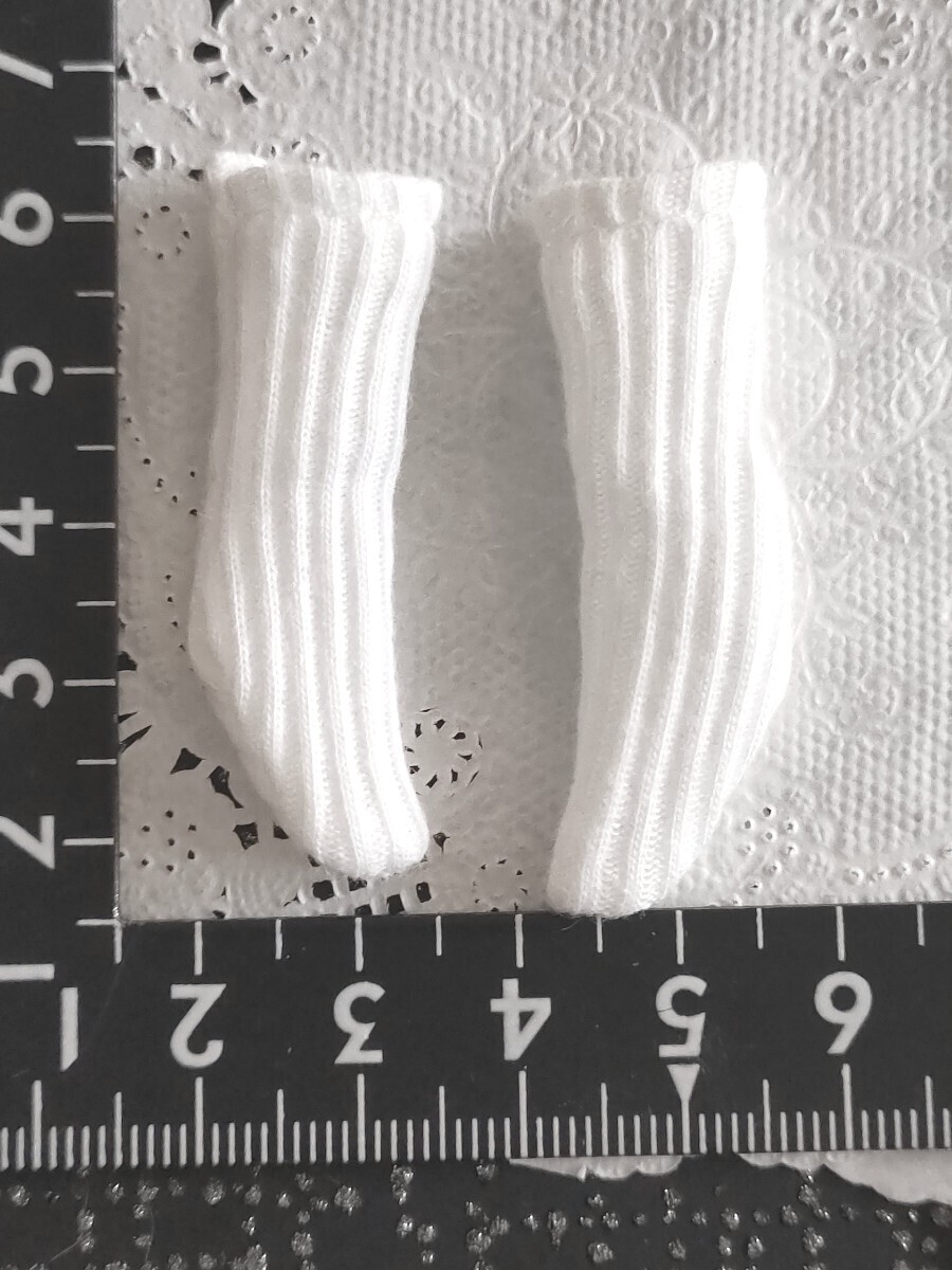 tia*゜ドール用 ショートソックス リブ 白 ピュアニーモ リカちゃん ブライス momoko サイズ 1/6ドール拍卖