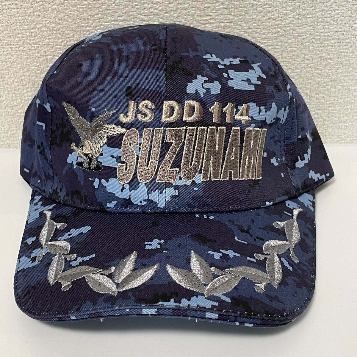 海上自衛隊 大湊基地 護衛艦すずなみ 涼波迷彩識別帽・部隊帽 キャップ拍卖