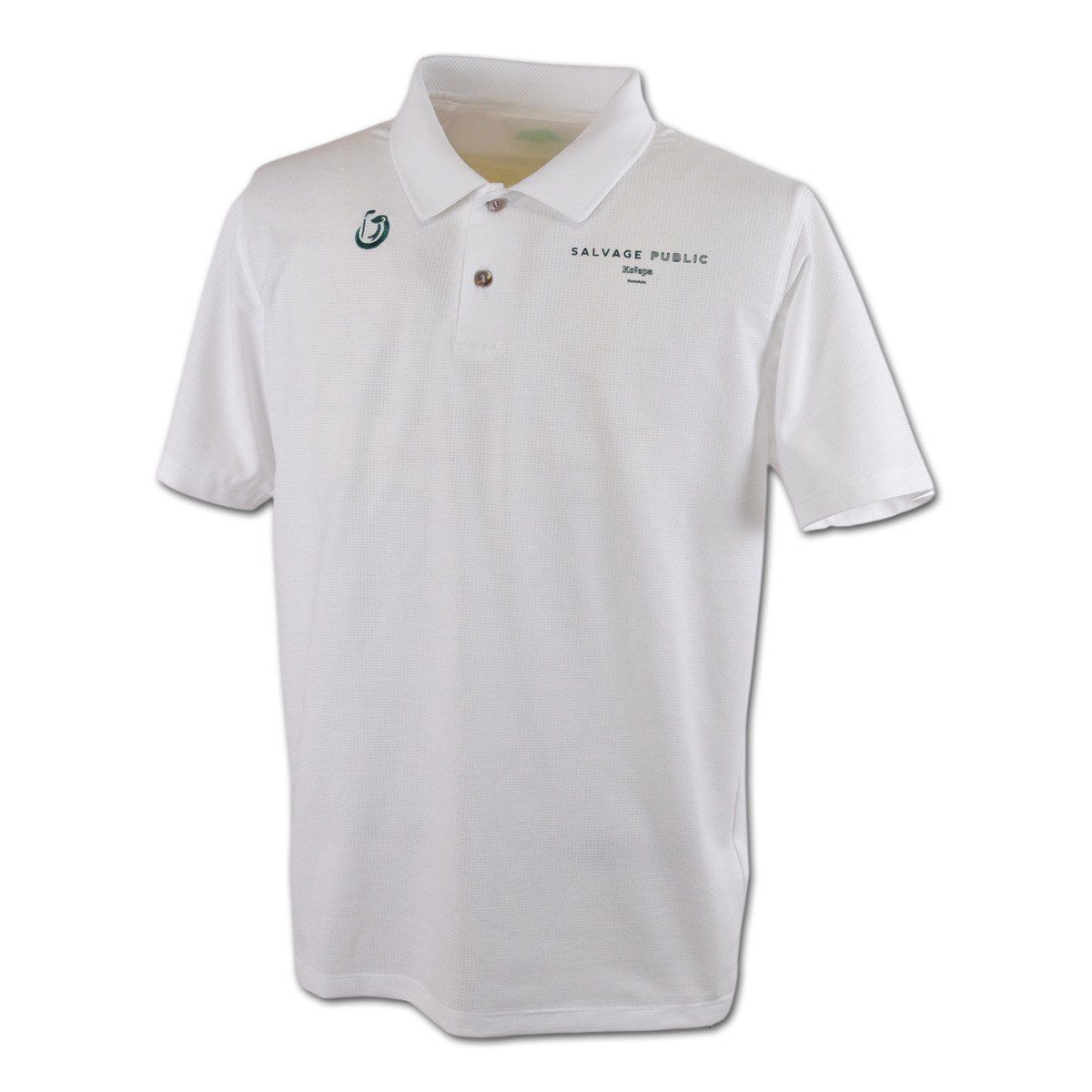 30%OFF【サルベージパブリックコレパ】メンズ 半袖ポロシャツ S 白 SVKS5015 WH SALVAGE PUBLIC Kolepa ゴルフ かっこいい @拍卖
