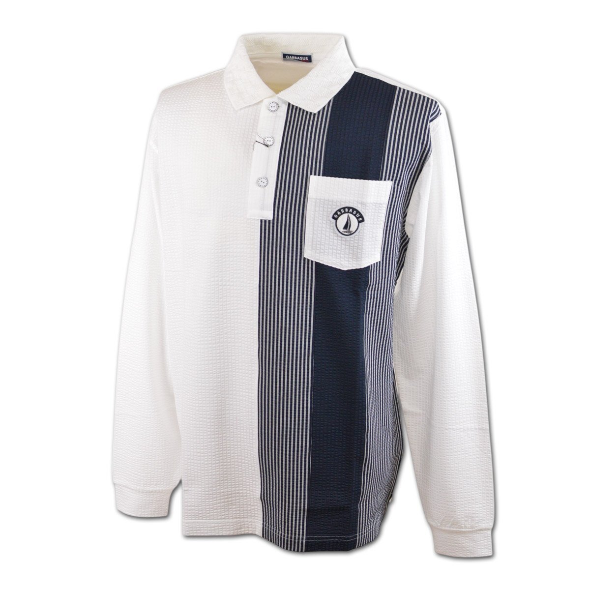 30%OFF【GARBASUS ガルバス】メンズ 長袖ポロシャツ L(48) 白 51-1801-03-01 アンジェロ カジュアル ゴルフ おしゃれ かっこいい @拍卖