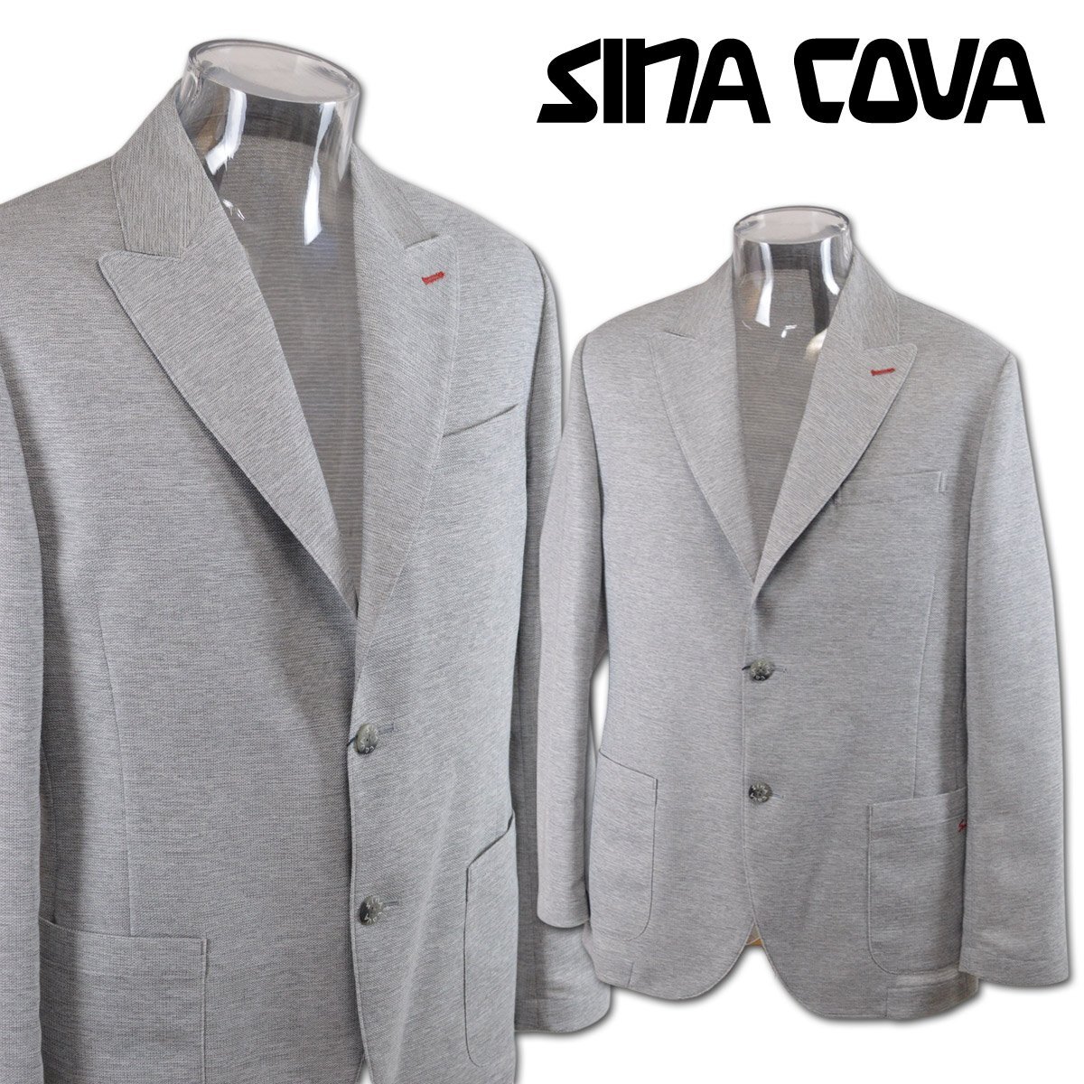 30%OFF【シナコバ】メンズ ジャケット グレー L 25133010-120 SINACOVA カジュアル ブレザー 上質 高級 日本製 おしゃれ @拍卖