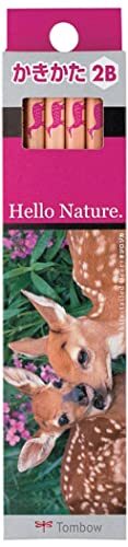 トンボ(Tombow) 鉛筆 ハローネイチャー かきかた 2B オジロジカ 1ダース KB-KHNWD2B拍卖