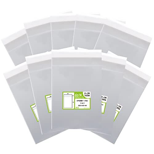 アート・エム国産テープ付 A4 A4用紙/DM用 透明OPP袋(透明封筒)1000枚30ミクロン厚(標準)225x310拍卖
