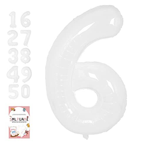 数字 バルーン 40インチ 大きい バースデーバルーン数字6約90cm ナンバーバルーン 誕生日 風船 バースデー 飾り拍卖