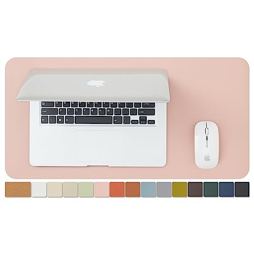 ナチュラルコルク &PU両面デスクマット、大型マウスパッド、デスクプロテクター、防水キーボードマット、オフィス/家庭/ゲ拍卖