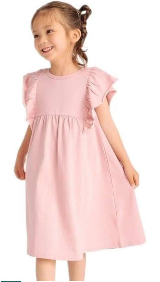 ▲フリル付きカットソーワンピース(ピンク)拍卖