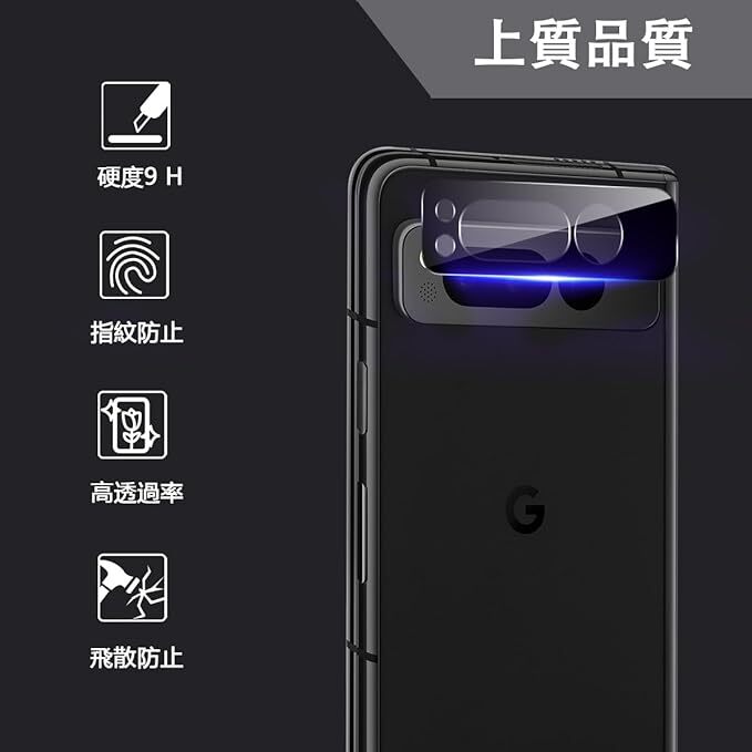 ★最終価格★◎【2枚セット】Google Pixel Fold カメラフィルム 保護カバー 指紋・汚れ防止 全面吸着 高透過率 3D Touch対応 飛散防止拍卖