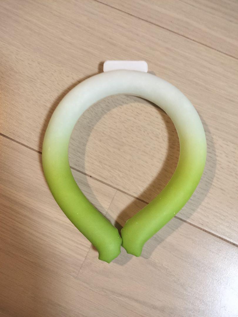 ★最終価格★【S】アイスネックリング クーラーリング ひんやり 暑さ対策 小学生 子供 グラデーション グリーン拍卖