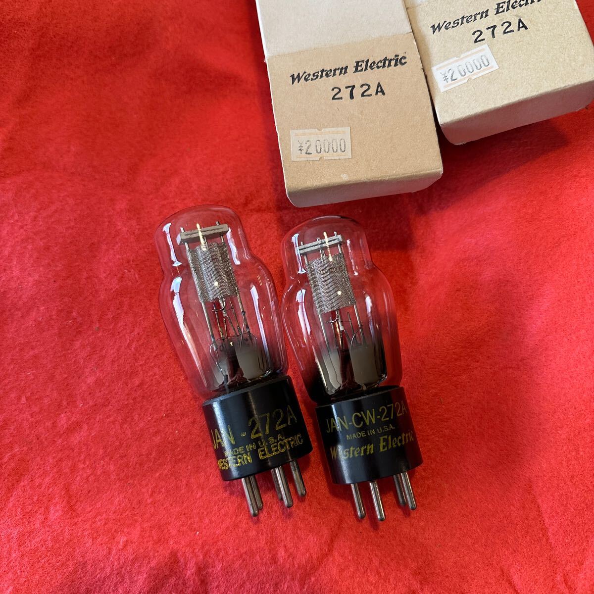 NOS 真空管 2pcs 272A Western electric メッシュ プレート UY セラミック カソード ペア 拍卖