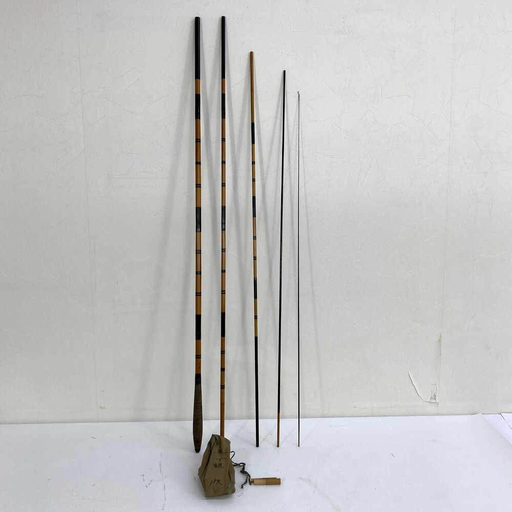 【同梱不可】【140】中古品 へら竿 魚心観 豊人 15尺 釣り道具 釣竿 ヘラブナ竿 フィッシング用品 釣り道具 ※現状品拍卖