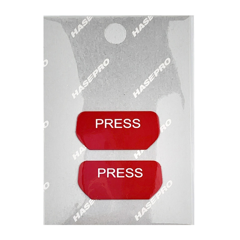 シートベルトボタンガーニッシュ リフレクション TYPE-B レッド 2枚入り シートベルトバックルステッカー ハセプロ RSR-SBG-B拍卖