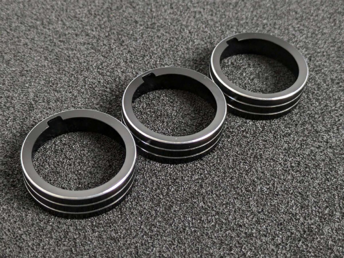 デザイン性UP♪ エアコン ダイヤル カバー 黒 パサートオールトラック 3C 系 TDI 4モーション 4モーションアドバンス拍卖