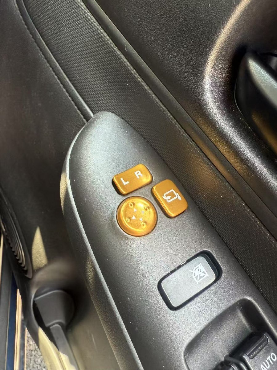 デザイン性UP♪ ドアミラー スイッチ カバー 金 日産 クリッパーリオ クリッパーバン DR17W DR17V E G拍卖