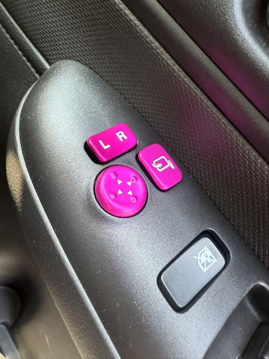 デザイン性UP♪ ドアミラー スイッチ カバー ピンク ハスラー MR31S MR41S A G X J ターボ Jスタイル Fリミテッド タフワイルド拍卖