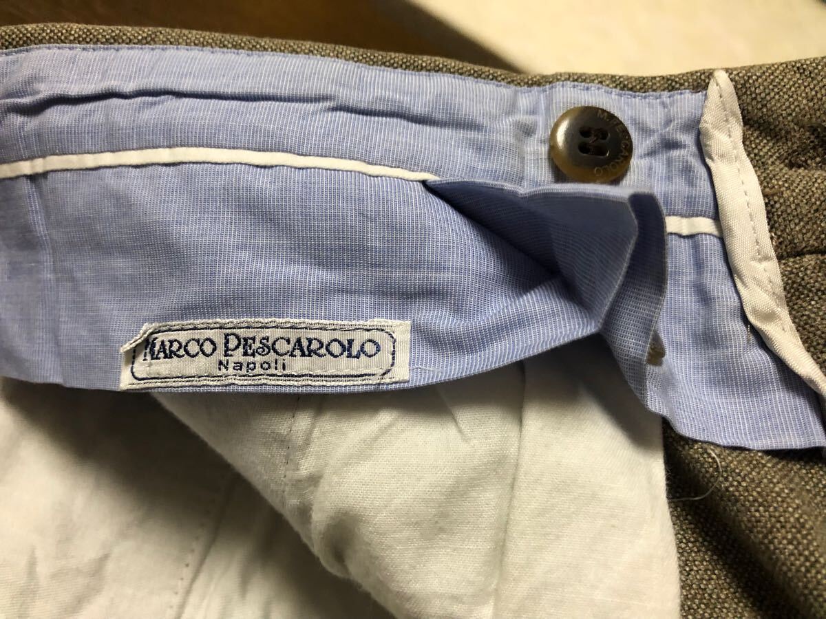 至高の一品 バーニーズ別注 マルコ・ペスカローロ ナポリ コットンパンツ 80cm拍卖
