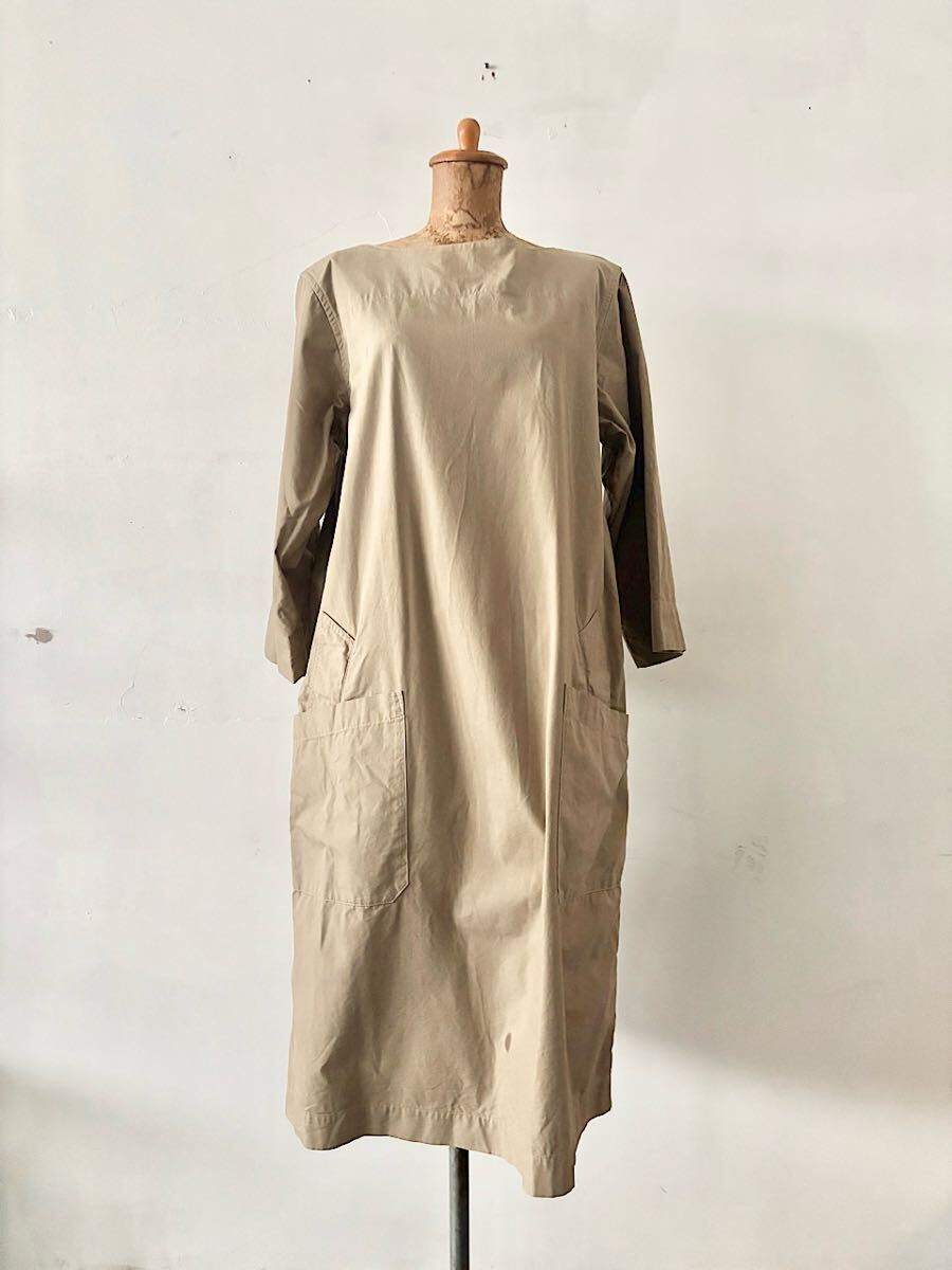 MHL. GARMENT DYE VINTAGE POPLIN  ベージュ サイズ2拍卖