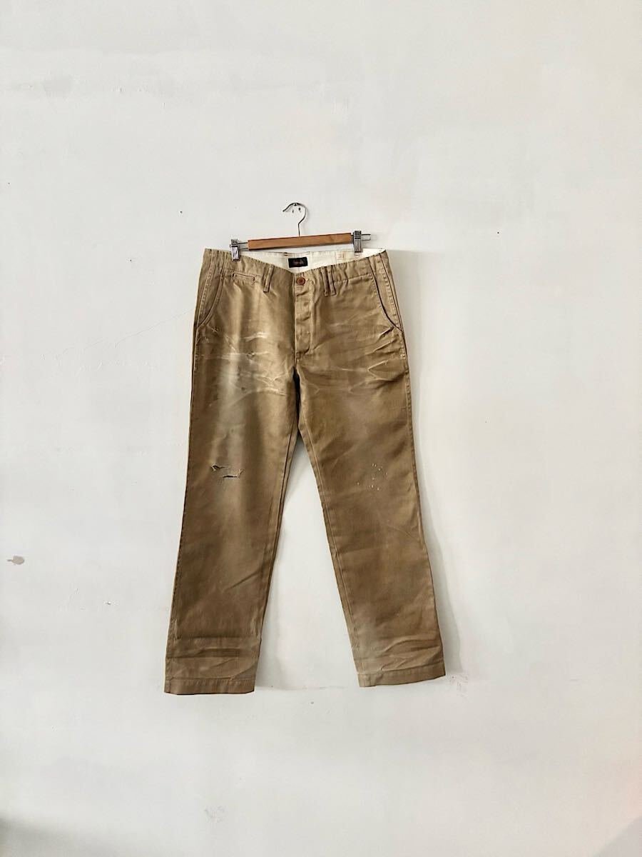 chimala ダメージ チノ サイズ31 コットン拍卖