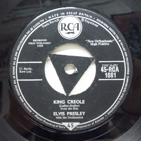 ELVIS PRESLEY(エルヴィス・プレスリー)-King Creole (UK Orig)エルヴィス・プレスリー拍卖