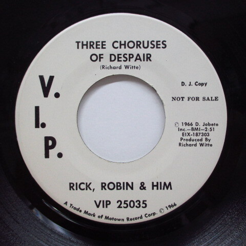 RICK,ROBIN & HIM()-Three Choruses Of Despair拍卖