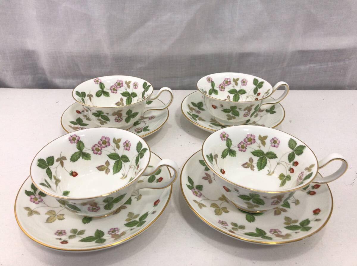 WEDGWOOD ウェッジウッド ティーセット カップ ソーサー 8点セット 苺 Q拍卖