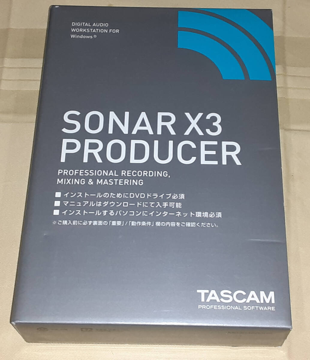★TASCAM CAKEWALK SONAR X3 PRODUCER Professional Recording Mixing & Mastering Sofware DVD★日本語版/ENGLISH★拍卖