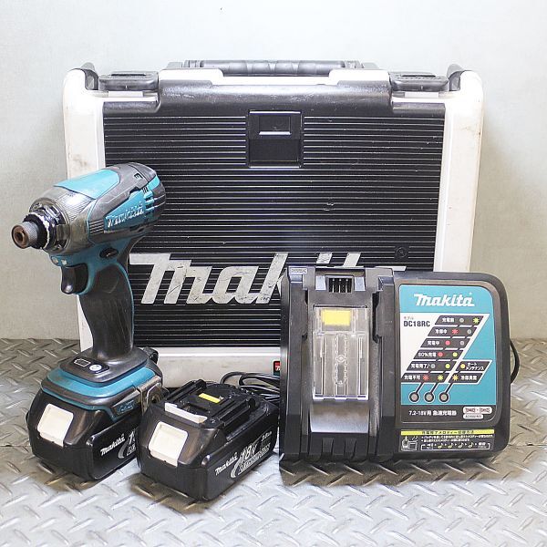 新潟発】マキタ 充電式インパクトドライバ TD146DRFX makita インパクトドライバー 充電式 大工 DIY 建築 2次流通 電動工具 工具 中古 北陸拍卖
