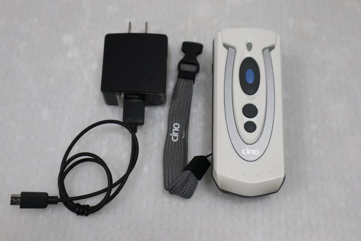 cb9971 h Cino FUZZYSCAN PF680BT-IVS◆1次元ワイヤレスバーコードリーダー Bluetooth4.0 バッテリーカバー割れ有り拍卖