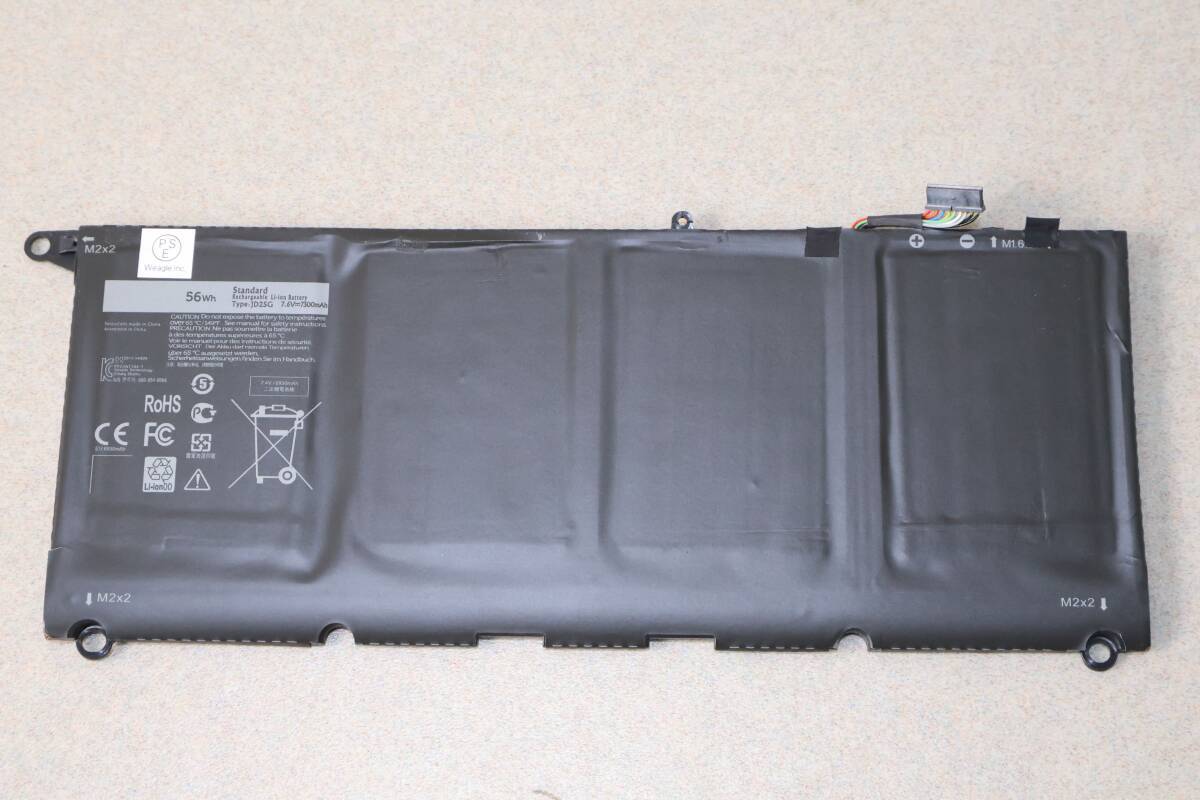 G7615 P 【中古・動作良好】DELL XPS13-9343 / XPS13-9350 交換用バッテリー 90V7W 7.6V 7300mAh / 56Wh拍卖