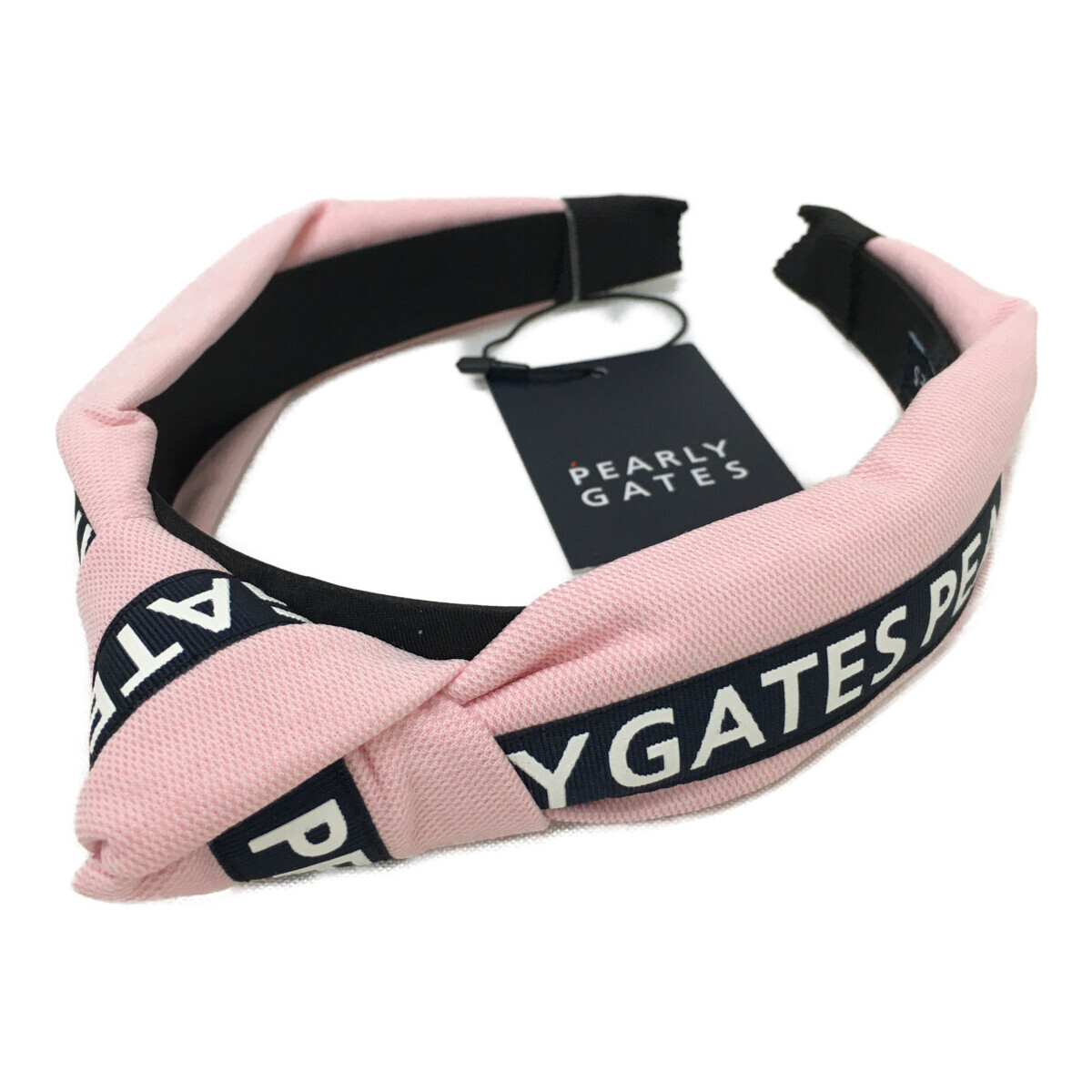 coco 未使用品【値下げ】 パーリーゲイツ PEARLY GATES ゴルフ小物 ピンク カチューシャ ラインロゴ レターパックプラス発送可 K016489拍卖