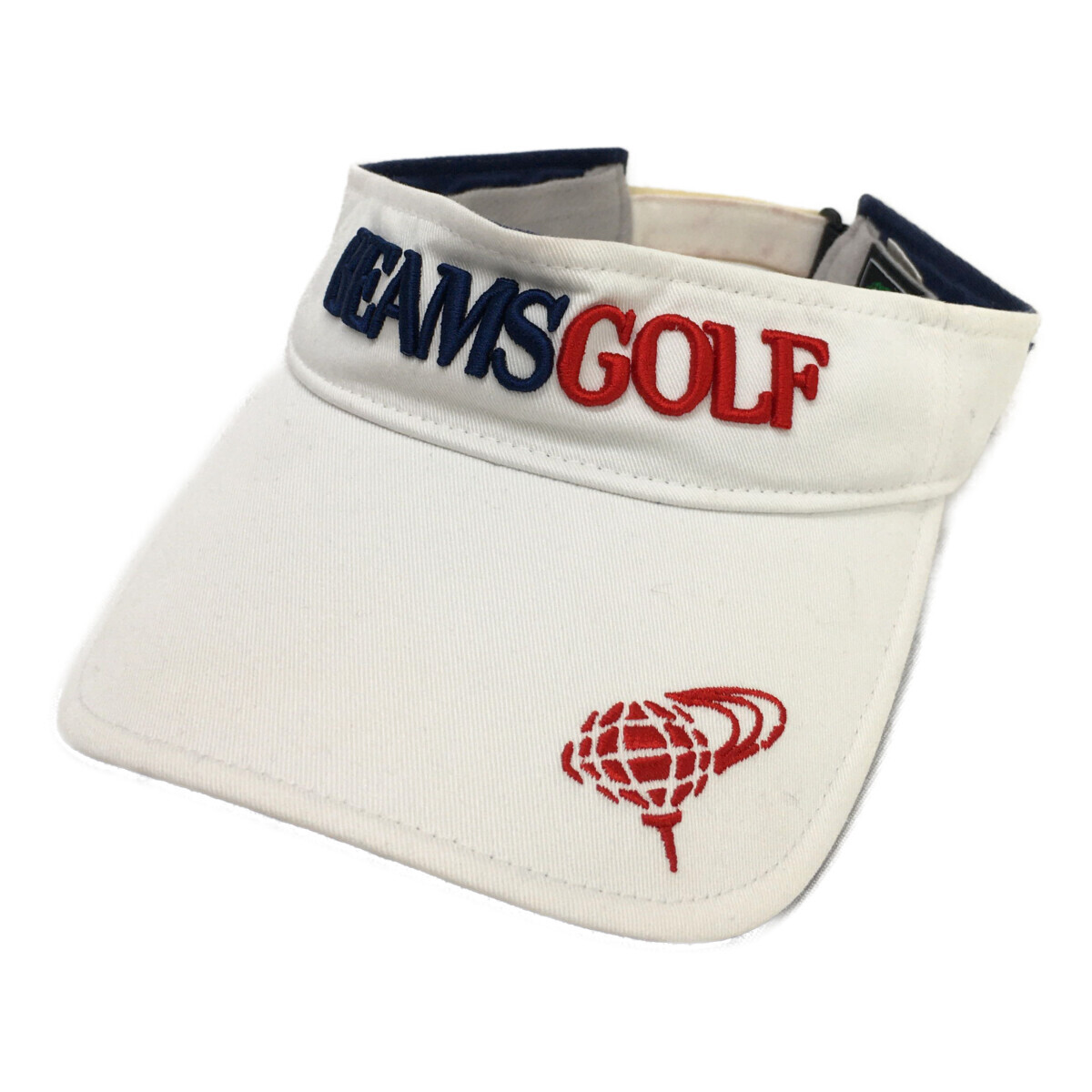 coco 中古【値下げ】 ビームスゴルフ BEAMSGOLF サンバイザー 54~56cm ホワイト 白 定番 レディース レターパックプラス発送可 K8587拍卖